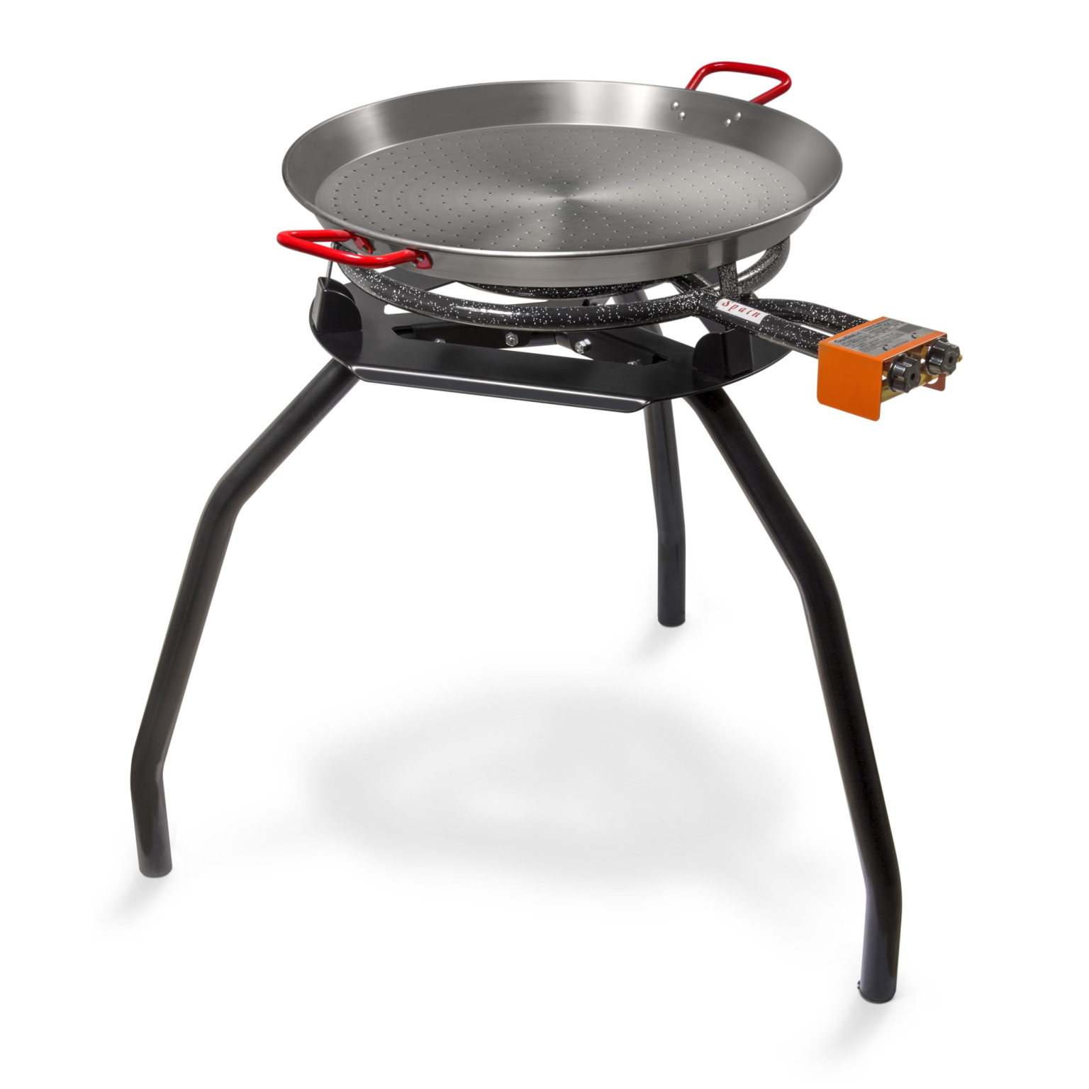 KIT PAELLA CON SUPPORTO 3P + FORNELLO DIAM. 50 + PADELLA DIAM. 60