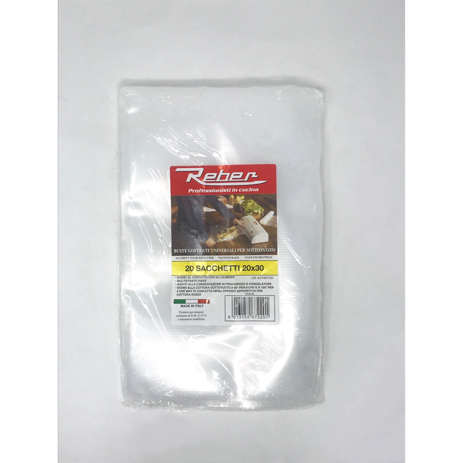 BUSTA 20 SACCHETTI GOFFRATI cm. 20×30 – crt. 50 pz.