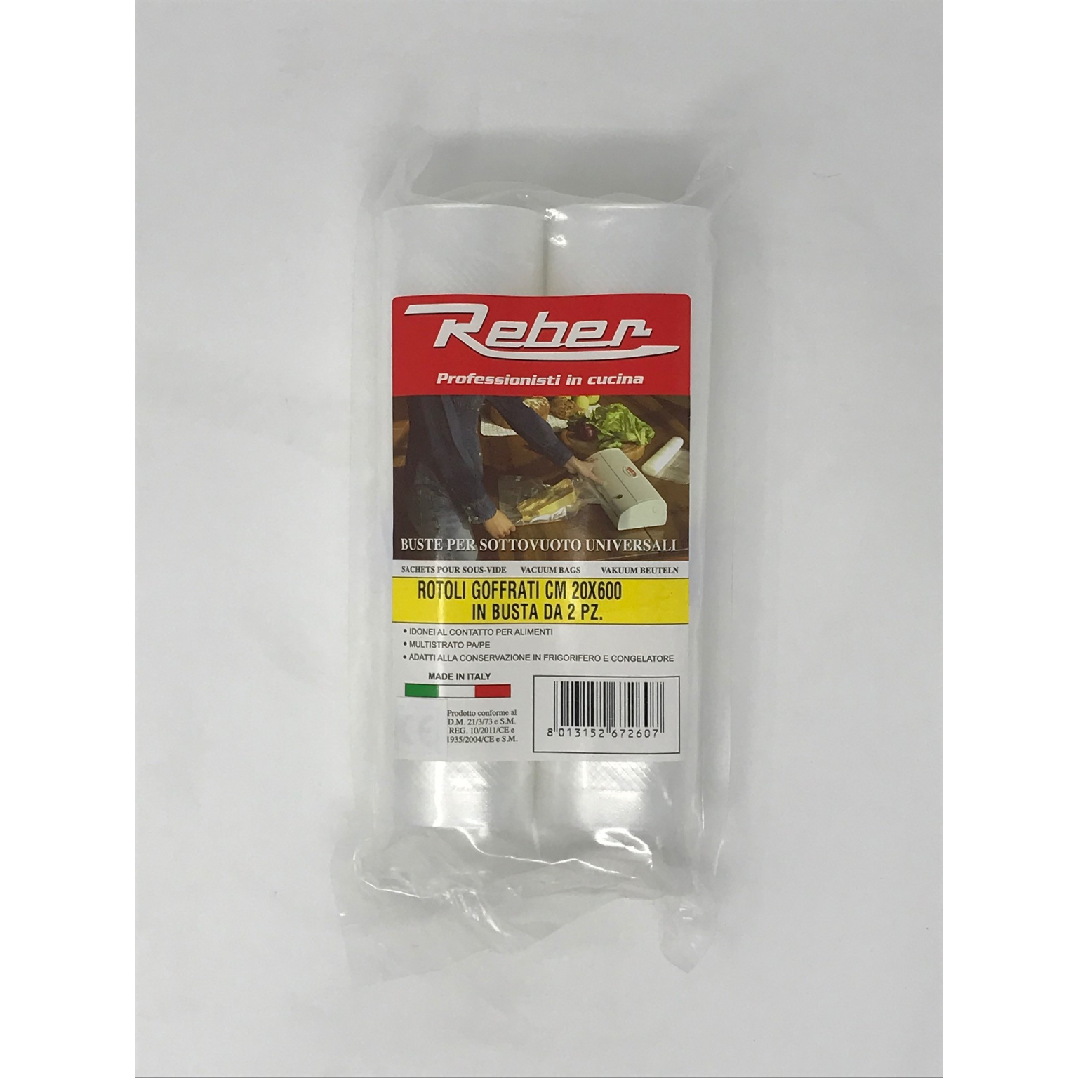BUSTA DUE ROTOLI largh. cm. 20 x 6 metri – crt. 24 pz.